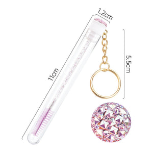Grafting Mascara Brush Gold Buckle Tube Crystal Rod With Drill