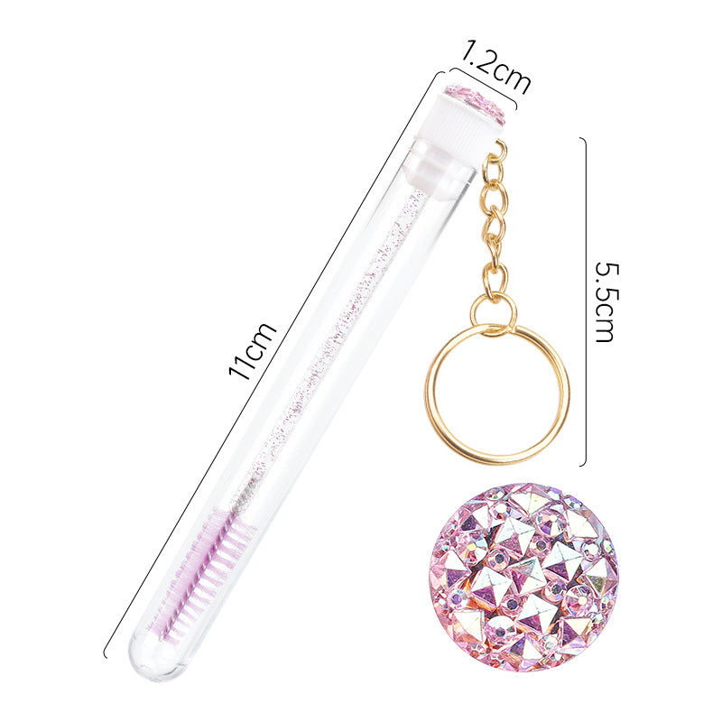 Grafting Mascara Brush Gold Buckle Tube Crystal Rod With Drill