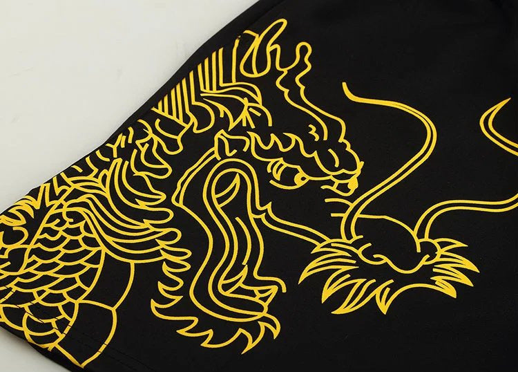 Men's And Women's Same Quick-drying Sports Jersey Dragon Print Dress Competition Team Uniform
