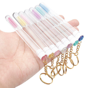 Grafting Mascara Brush Gold Buckle Tube Crystal Rod With Drill