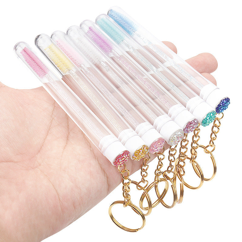 Grafting Mascara Brush Gold Buckle Tube Crystal Rod With Drill