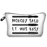 Digital Printing Mascara Brush Eyelash Lettered Make-up Bag Storage Bag