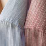 Lightweight Cotton And Linen Business Striped Casual Long-sleeved Shirt Vintage