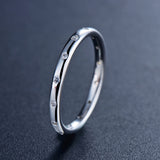 Sterling Silver Simple Couple Popular Fine Ring Ornament