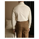 Men's Business Non-ironing Slim-fit Gentleman Versatile Fashion Pointed Buckle Collar Shirt