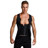 European And American Men's Sauna Clothes Belly Contracting Vest Sports Vest