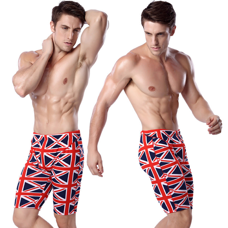 Fashion Korean Style Men's Anti-embarrassment Swimming Trunks