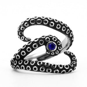 Beier Korean Style Simple Opening Adjustable Stainless Steel Octopus Ring