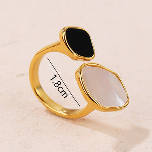 Cold Style Open Square Fashionable High-grade Ring For Women