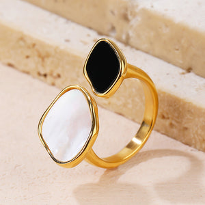 Cold Style Open Square Fashionable High-grade Ring For Women