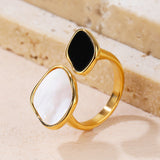 Cold Style Open Square Fashionable High-grade Ring For Women