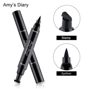 Two-in-one Seal Liquid Eyeliner Quick-drying Not Smudge Waterproof Eyeliner Double-headed