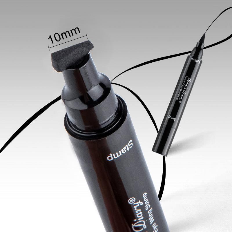 Two-in-one Seal Liquid Eyeliner Quick-drying Not Smudge Waterproof Eyeliner Double-headed