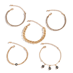 Women's Fashion Personalized Multi-layer Twin Bracelet