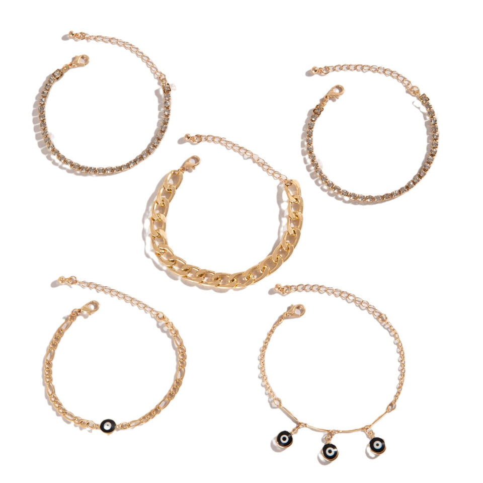 Women's Fashion Personalized Multi-layer Twin Bracelet