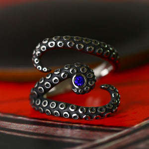 Beier Korean Style Simple Opening Adjustable Stainless Steel Octopus Ring