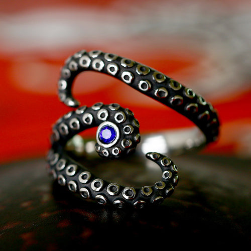 Beier Korean Style Simple Opening Adjustable Stainless Steel Octopus Ring