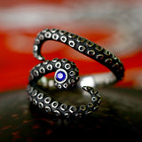 Beier Korean Style Simple Opening Adjustable Stainless Steel Octopus Ring