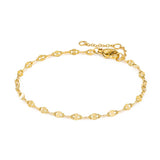 Simple Gold Plated Stainless Steel Anklets Lip Chain Anklet