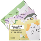 Face Oil-absorbing Sheets Face 100 Pieces Fragrance Portable Removable Box