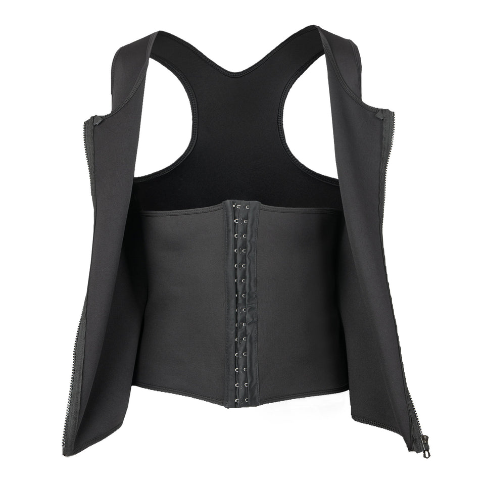 European And American Men's Sauna Clothes Belly Contracting Vest Sports Vest