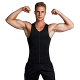 European And American Men's Sauna Clothes Belly Contracting Vest Sports Vest
