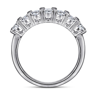 925 Silver Ring Zircon Ring Gang Drill Temperament Diamond Ring