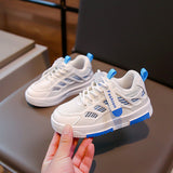 Fashion Children's Breathable Mesh Shoes Medium And Large Children's Sneakers Boys White Shoes