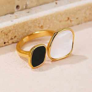 Cold Style Open Square Fashionable High-grade Ring For Women