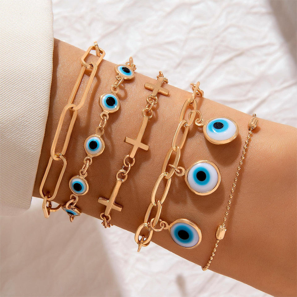 Women's Fashion Personalized Multi-layer Twin Bracelet