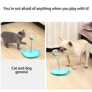 Pet Feeder Cat Toy Pets Leaking Food Ball Self-Playing Tumbler Funny Swing Feeder Puzzle Toys Playing Training Dispenser Bowl