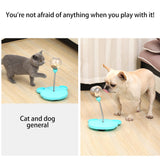 Pet Feeder Cat Toy Pets Leaking Food Ball Self-Playing Tumbler Funny Swing Feeder Puzzle Toys Playing Training Dispenser Bowl