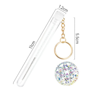 Grafting Mascara Brush Gold Buckle Tube Crystal Rod With Drill