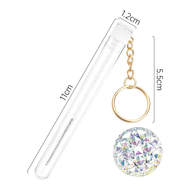 Grafting Mascara Brush Gold Buckle Tube Crystal Rod With Drill