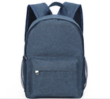 Solid Color Backpack Travel Business Casual