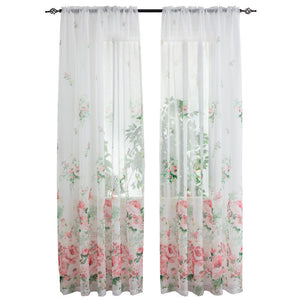 Mesh Curtains Bedroom Light Transmission Decorative Curtain