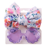 Kids Sunglasses Hair Band Set Fashion Boys And Girls Cute UV Protection Eye Protection Toy Sunglasses Headband Cover