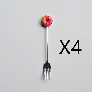 Doughnut cutlery fork spoon