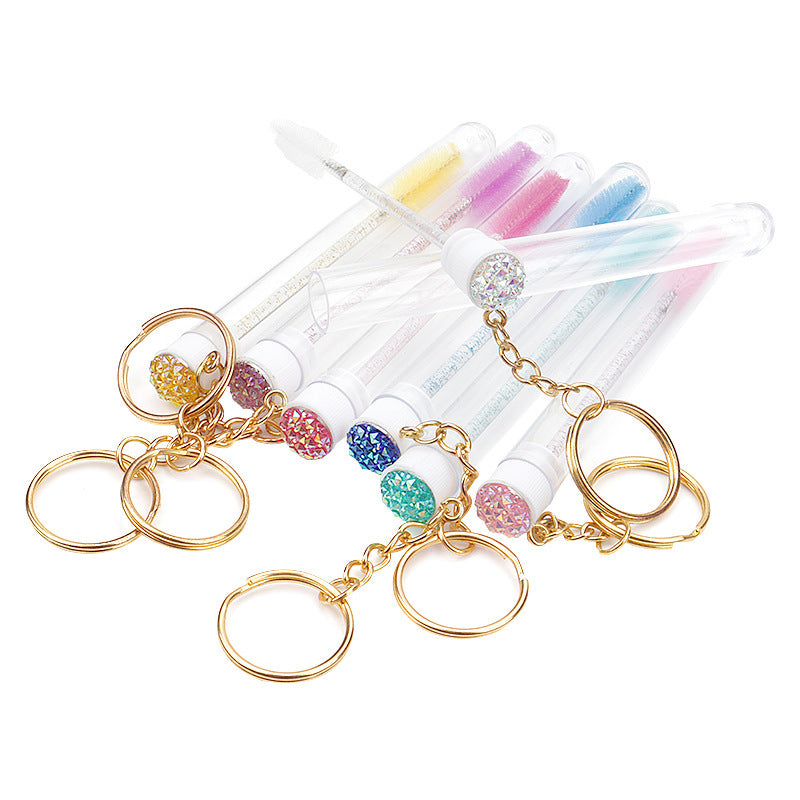 Grafting Mascara Brush Gold Buckle Tube Crystal Rod With Drill