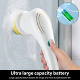 Rechargeable Electric Cordless Cleaning Brush Spin Scrubber Turbo Scrub Cleaner