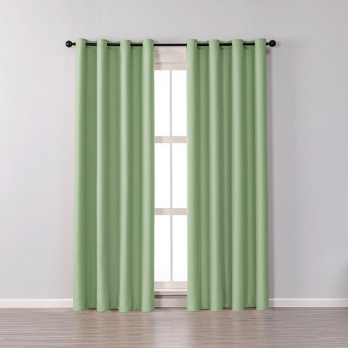 Double Faced Matt Curtain In Living Room And Bedroom