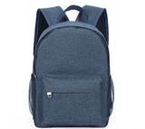 Solid Color Backpack Travel Business Casual