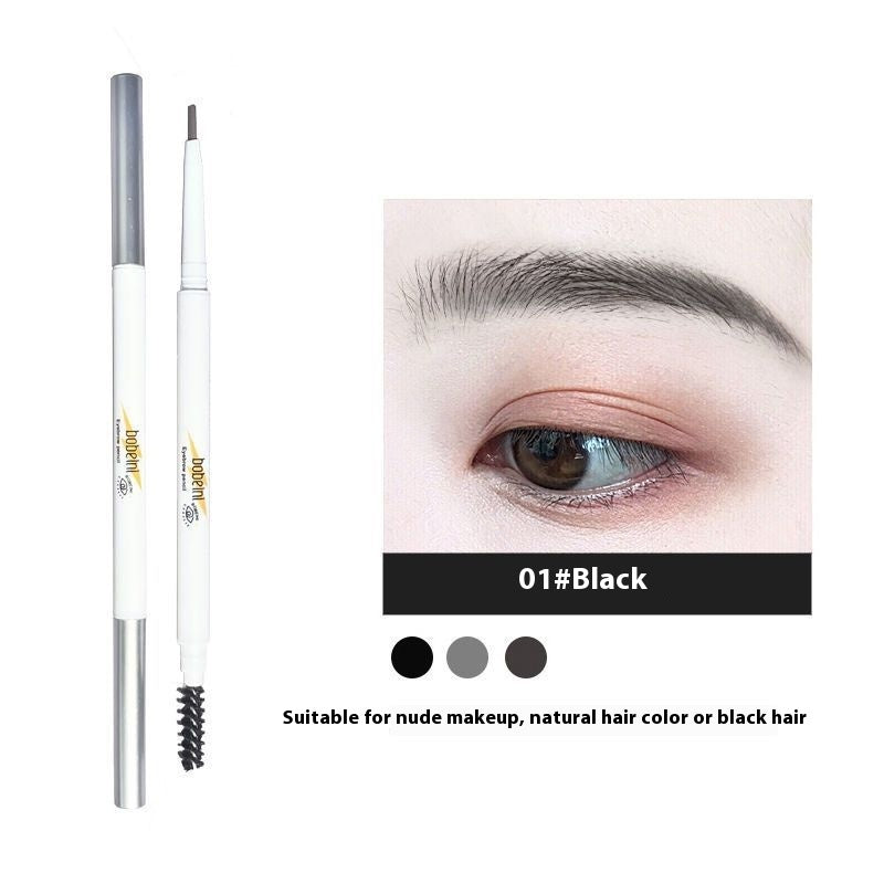 Double-headed Eyebrow Pencil Waterproof And Sweat-proof Durable