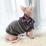 Hairless Cat Clothes Cotton Seamless Stitched Cartoon Thickening