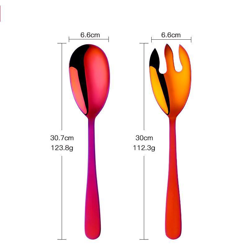 Stainless Steel Spoon Salad Fork