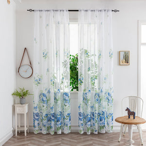 Mesh Curtains Bedroom Light Transmission Decorative Curtain