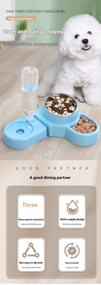 Plastic Bowl For Cat Removable Automatic Water Feeder