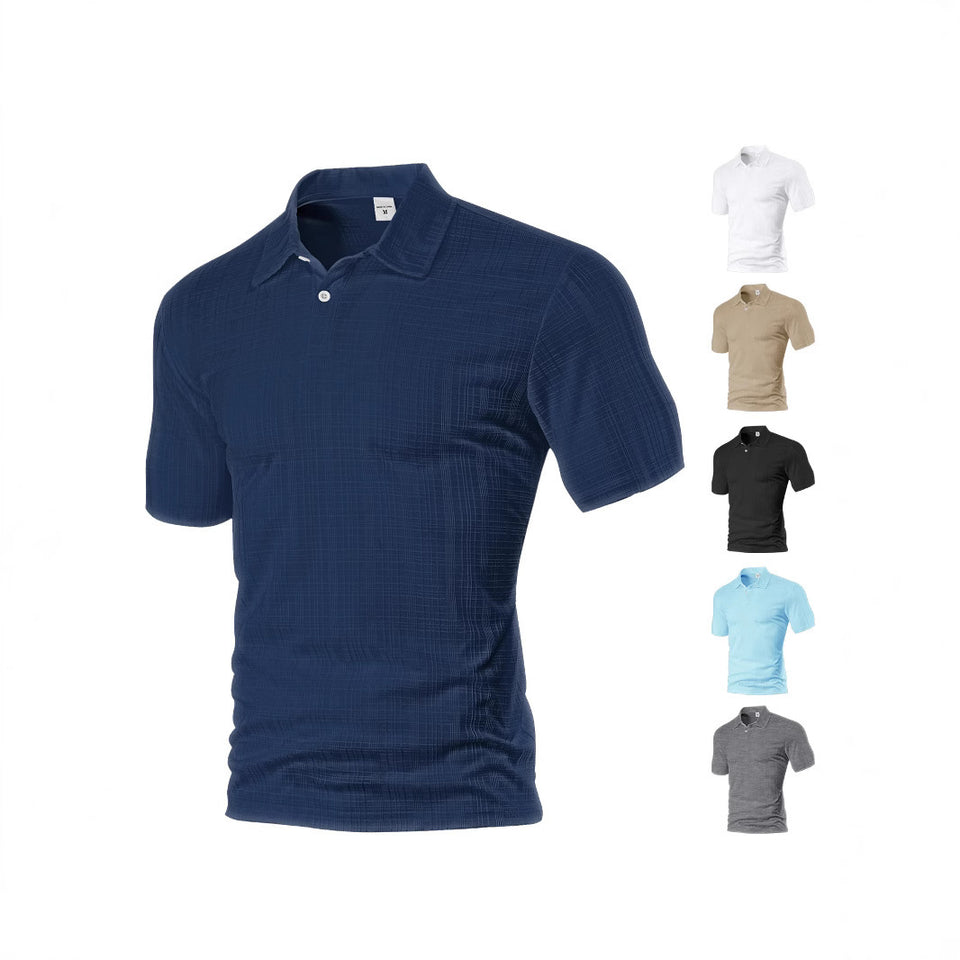 Small Plaid Polo Men's Shirt