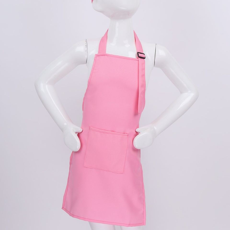 Children Painting Clothes Apron Of Kindergarten