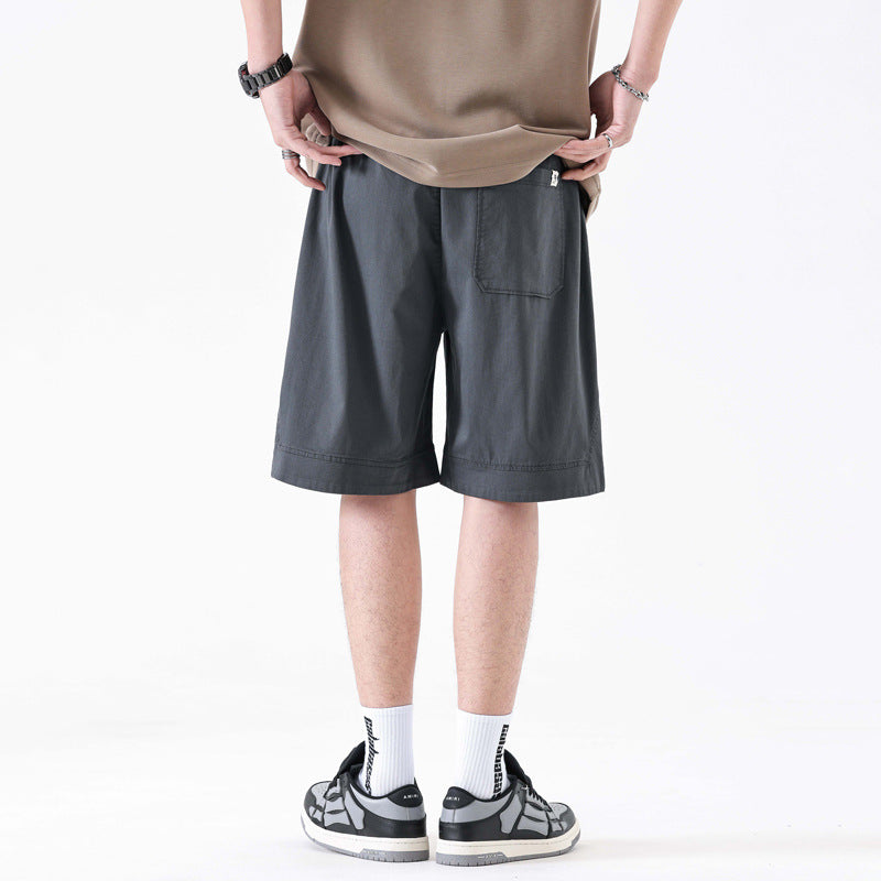 Drawstring Beach Men's Loose Straight Sports Bermuda Shorts